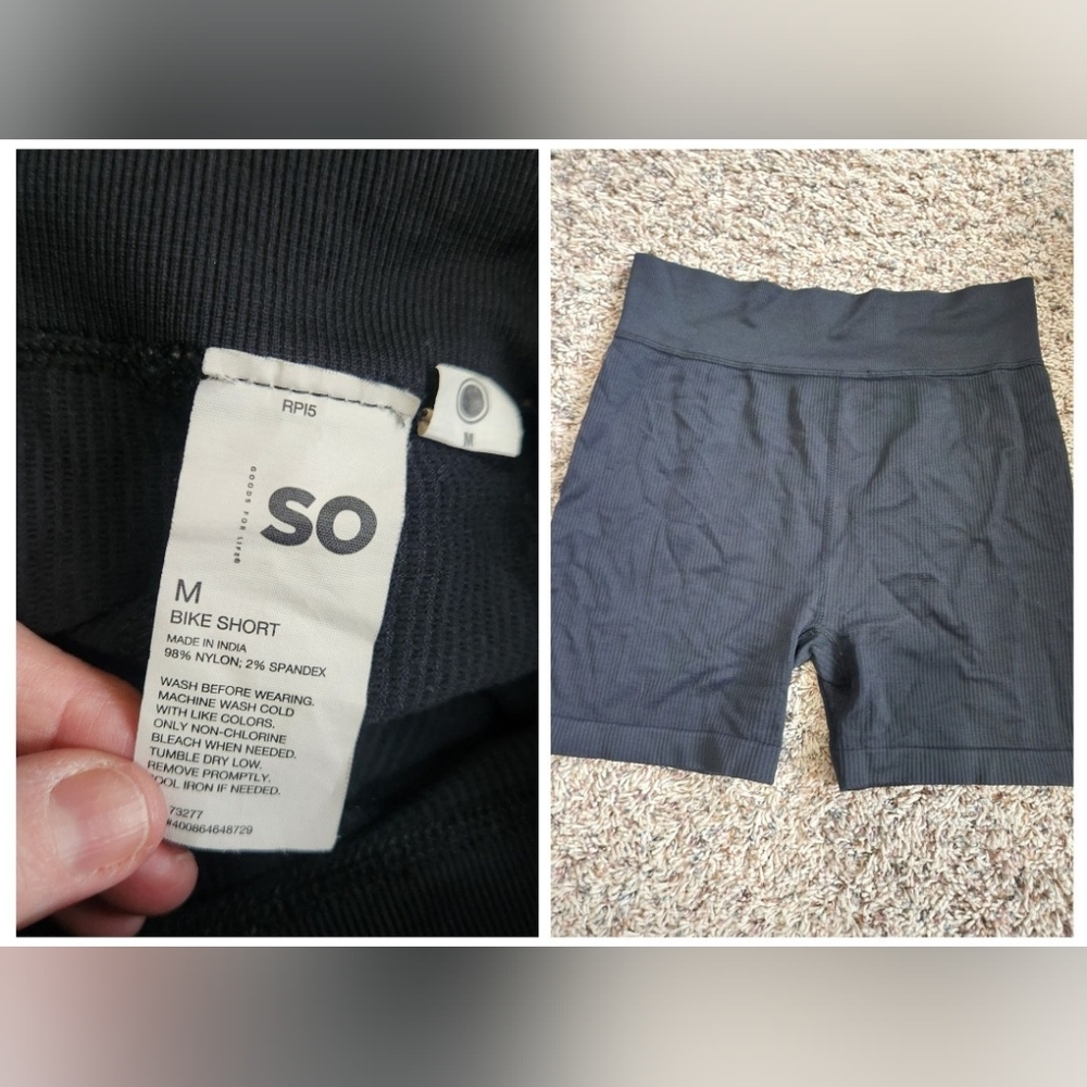 SO Black Bike Shorts